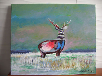 Venado y pescados