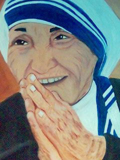 madre teresa Media Mixta Tabla Figura