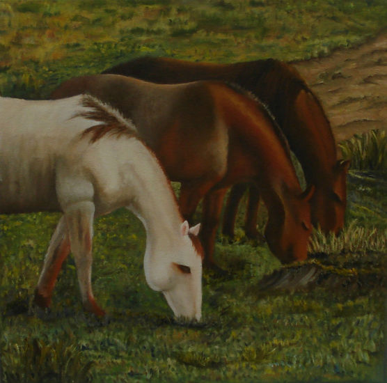 Almuerzo Oil Canvas Animals