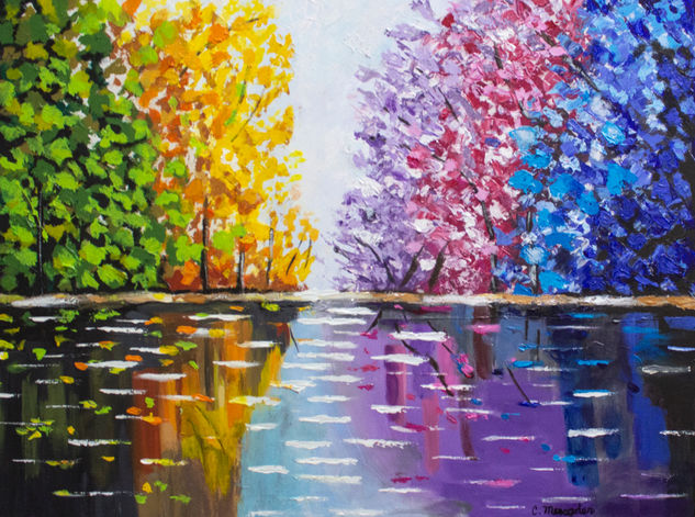 Reflejos Acrylic Canvas Landscaping