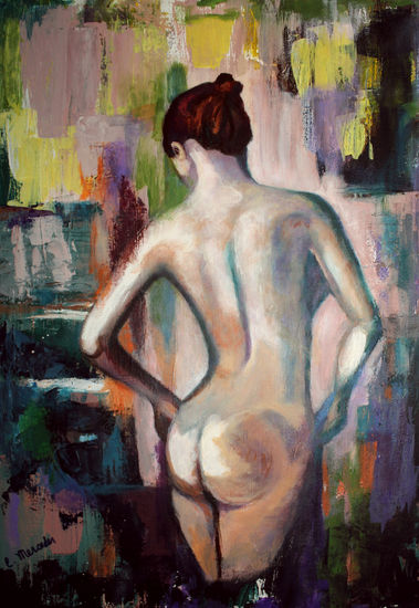 Nuda Acrylic Canvas Nude Paintings