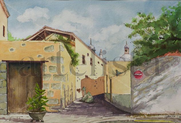 Ingenio. Gran Canaria Watercolour Card Landscaping