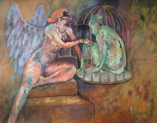 Expansión de la Conciencia Oil Canvas Figure Painting