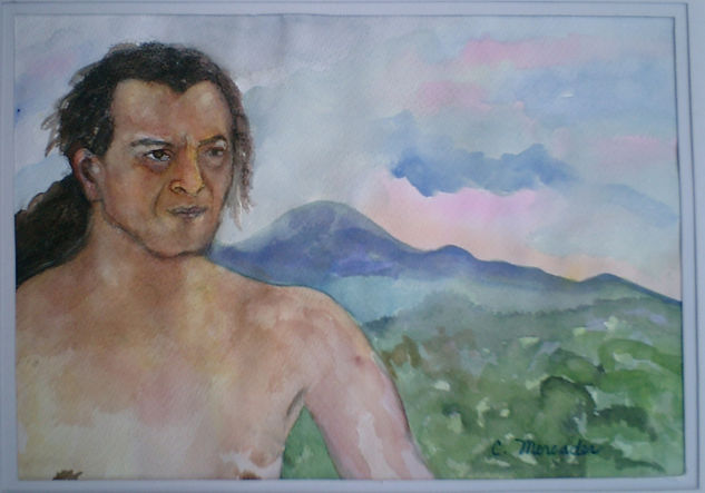 morenito Watercolour Paper Portrait