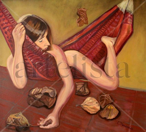 Relax Oil Canvas Figure Painting