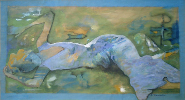 Sirena Acrylic Paper Figure Painting