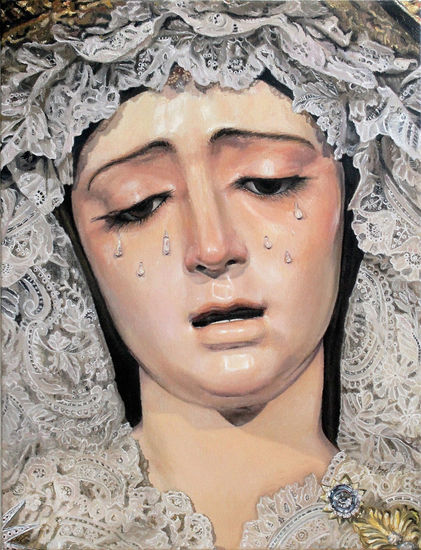 VIRGEN DE LA ESTRELLA Óleo Lienzo Retrato