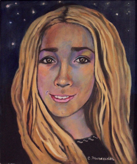 Estrellitas Acrylic Canvas Portrait