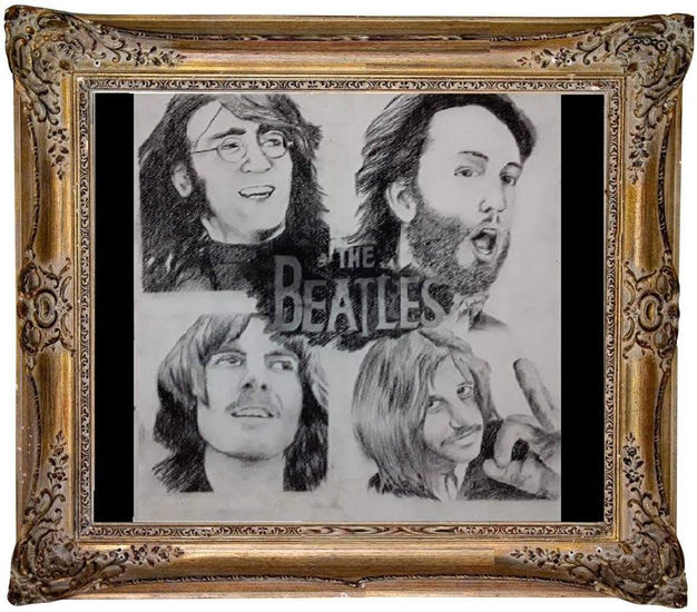 The Beatles Charcoal