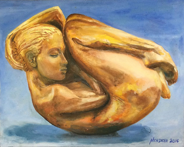 Born again Oil Canvas Nude Paintings