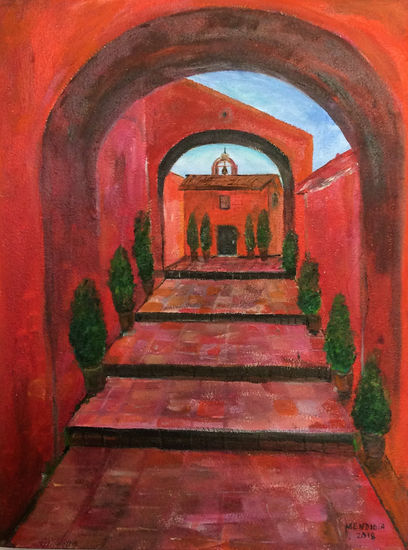 Cloister Oil Canvas Landscaping