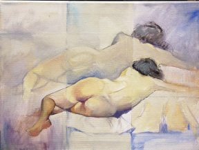 descanso Óleo Lienzo Desnudos