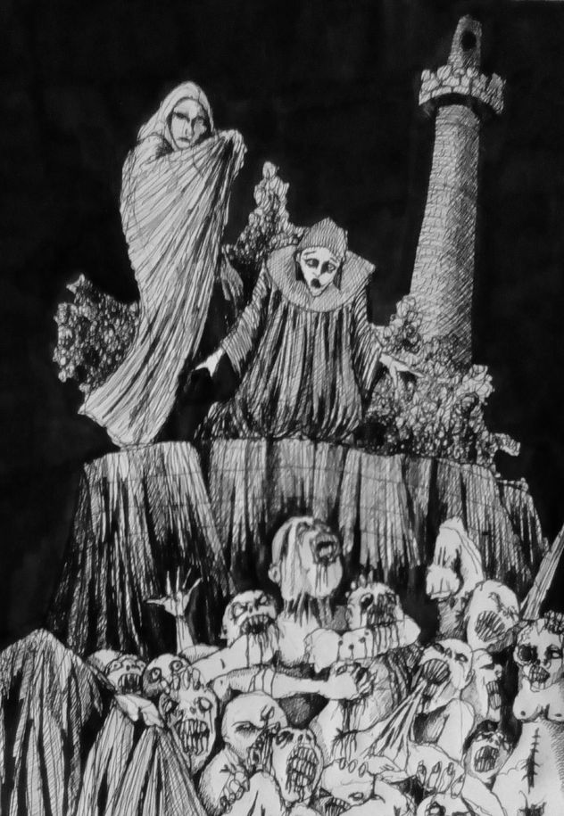 DANTE Y VIRGILIO CONTEMPLADO A LOS CONDENADOS