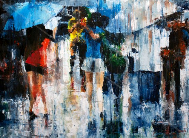 Sweet rain Oil Canvas Landscaping