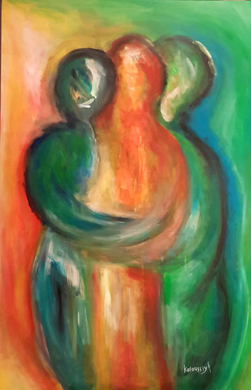 Untitled Acrylic Canvas Figure Painting