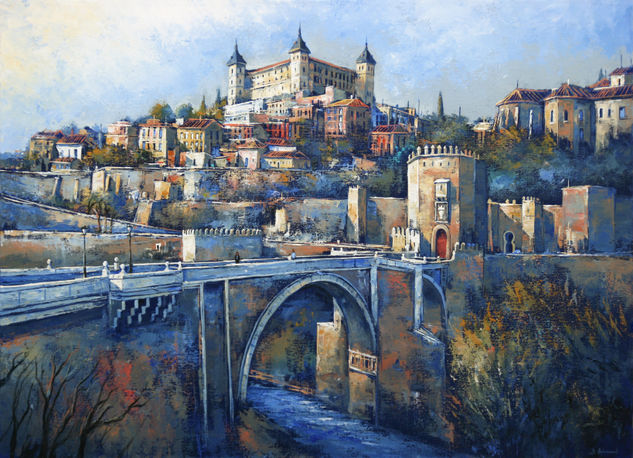 Majestic Toledo Óleo Lienzo Paisaje