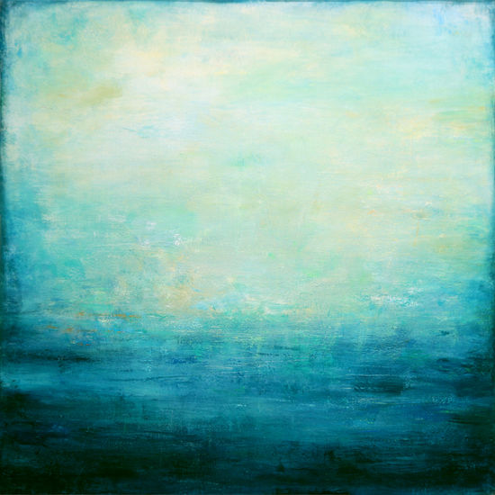 Abstract Ocean Acrylic Canvas Marine Painting