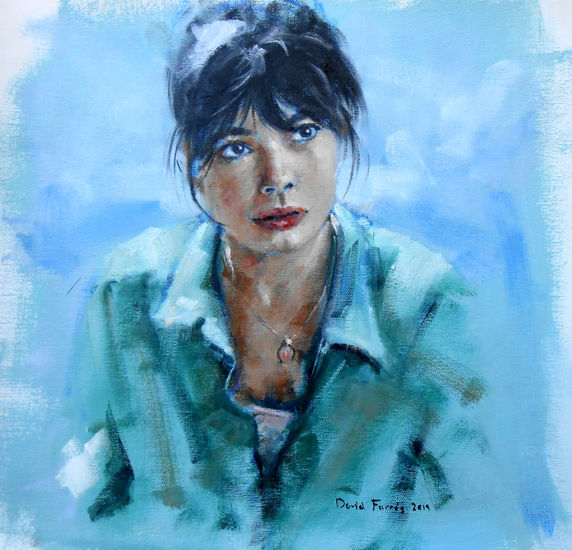 Anna Castillo 2019 Óleo Lienzo Retrato