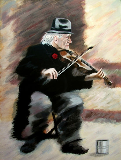 VIOLINISTA Acrylic Others Figure Painting