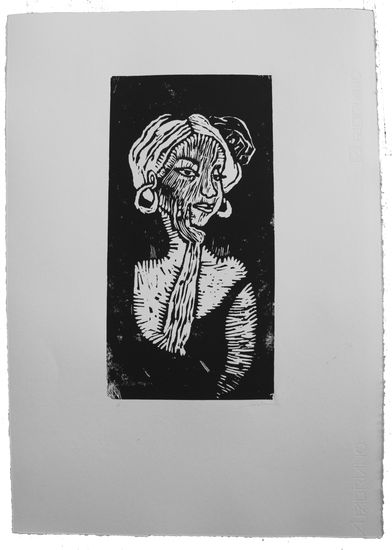 Gris I Linocut