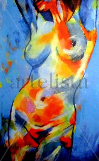 Desire Acrylic Canvas Nude Paintings