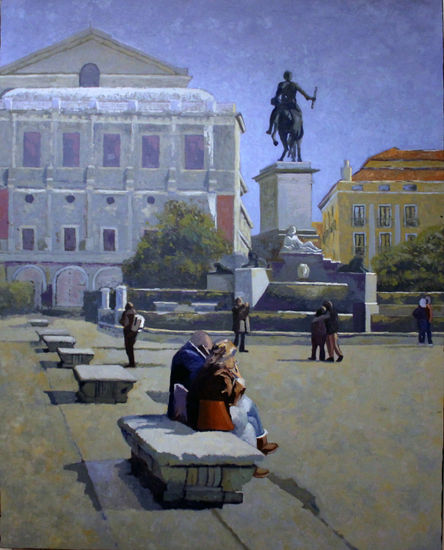 Plaza de Oriente Oil Panel Landscaping