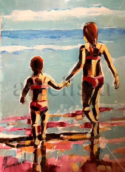 Hermanas Oil Others Figure Painting