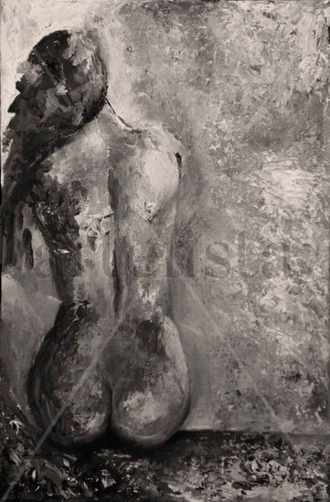 Espera sensual. Serie Máscaras. Oil Canvas Nude Paintings