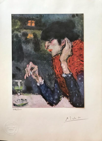 The Absinthe Drinker, 1901 Others Canvas Figure Painting