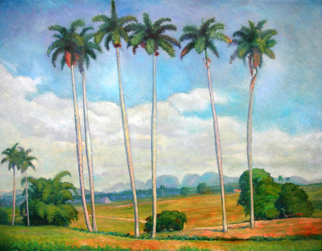 Fields of Cuba Oil Canvas Landscaping