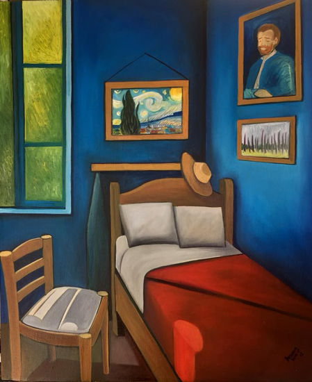 El cuarto de van gogh Óleo Lienzo Otros