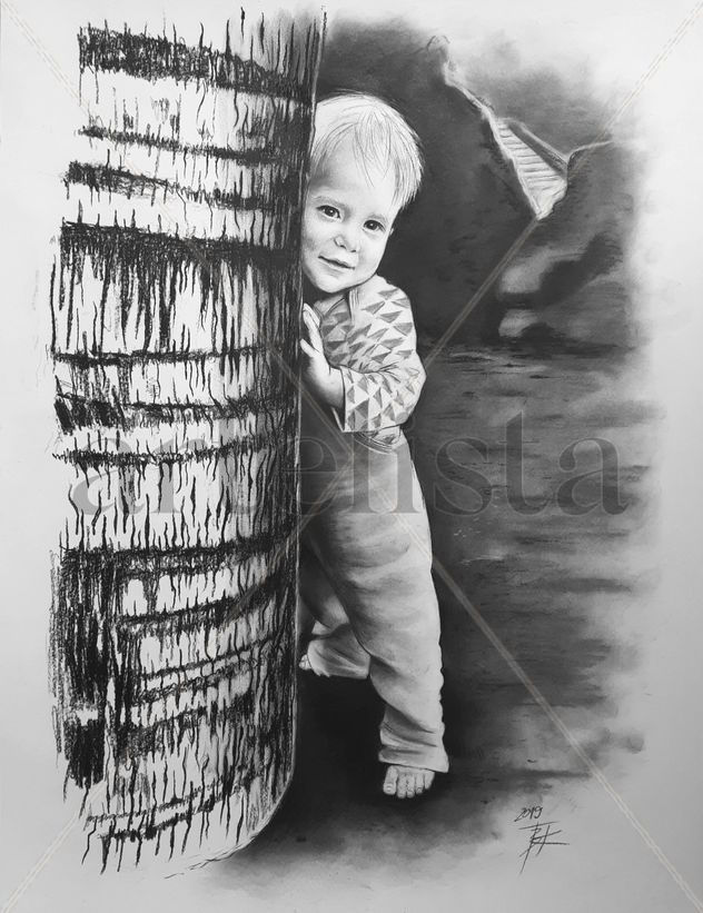 Un niño escondido
