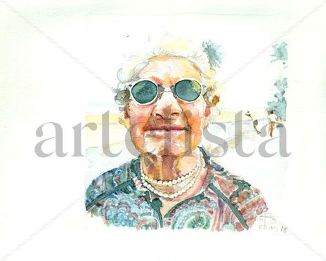 Señora con gafas de...