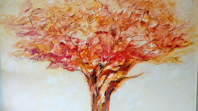 Árbol de otoño Acrylic Canvas Landscaping