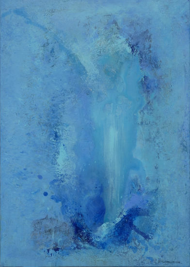 Ilución azul - blue ilusion Media Mixta Lienzo Otros