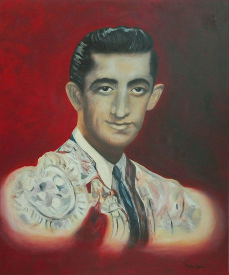 Manolete Óleo Lienzo Retrato