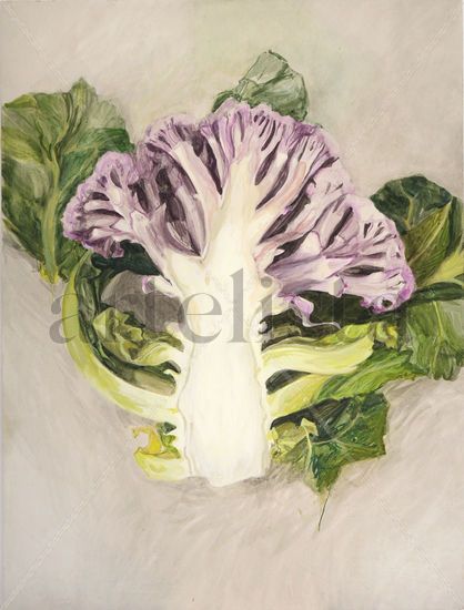 Broccoli is the new trend Oil Panel Floral Painting