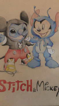 Stich y Mickey