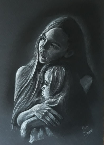 El abrazo Pastel Cartulina Figura