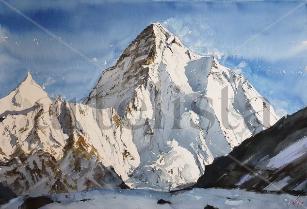 K2 Acuarela Papel Paisaje