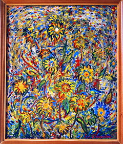 Los girasoles Media Mixta Tabla Floral