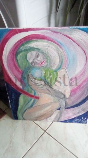 Diosa Acrylic Canvas Figure Painting