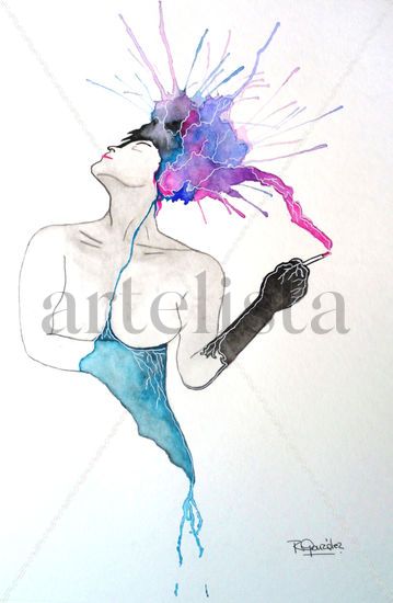 Ajena Watercolour Paper Nude Paintings