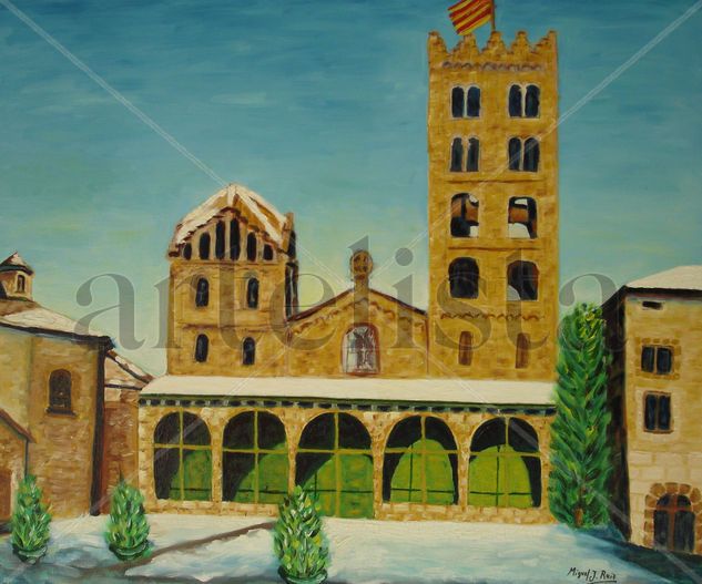 Monasterio de Ripoll Oil Canvas Landscaping