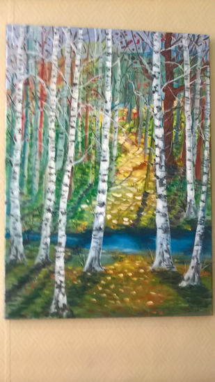 Morning ligth forest Acrylic Canvas Landscaping