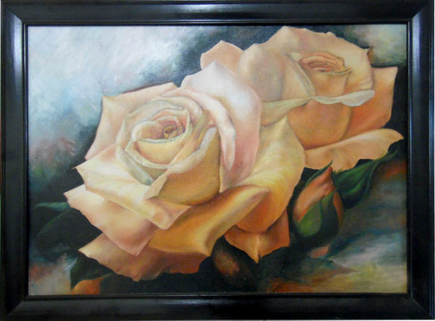 Rosas Oil Canvas Floral Painting