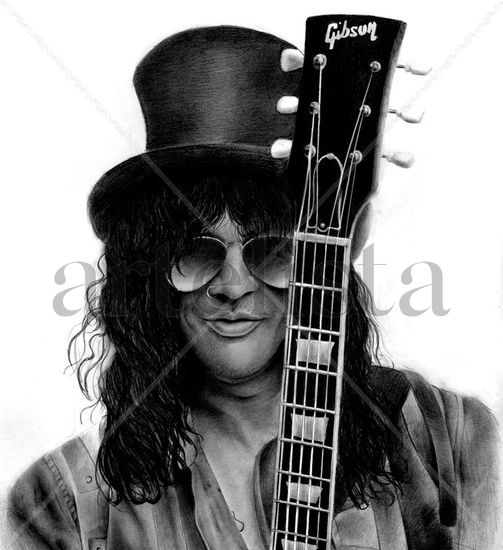 Retrato Slash. Grafito