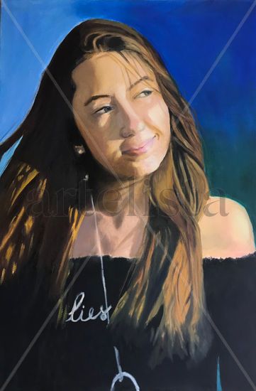 Quinceañera Oil Canvas Portrait