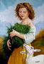joven con cabra 40x55