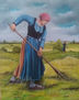 recogiendo heno 65x50